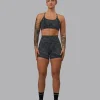Elixir Ultra High-Rise 4" Short Pockets - Tranquil-Black