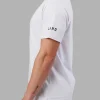 Fitstop Fast FLXCotton Tee - White-Black
