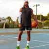 Patty Mills Challenger 6" Performance Short - Black-Vital Green