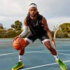 Patty Mills Challenger 6" Performance Short - Black-Vital Green