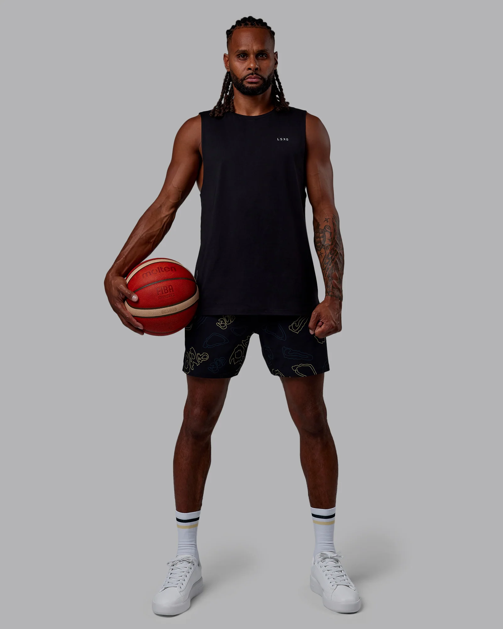 Patty Mills Challenger 6" Performance Short - Black-Vital Green