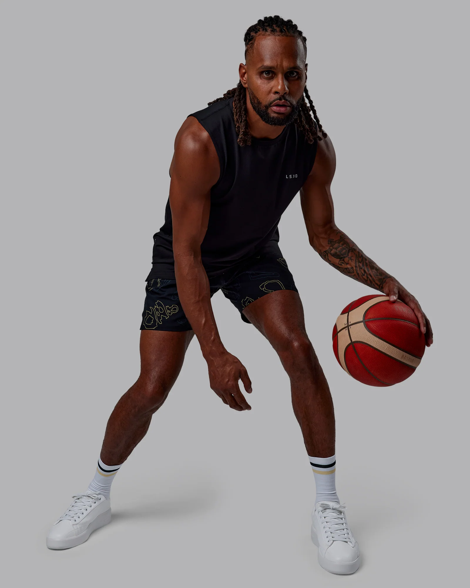 Patty Mills Challenger 6" Performance Short - Black-Vital Green