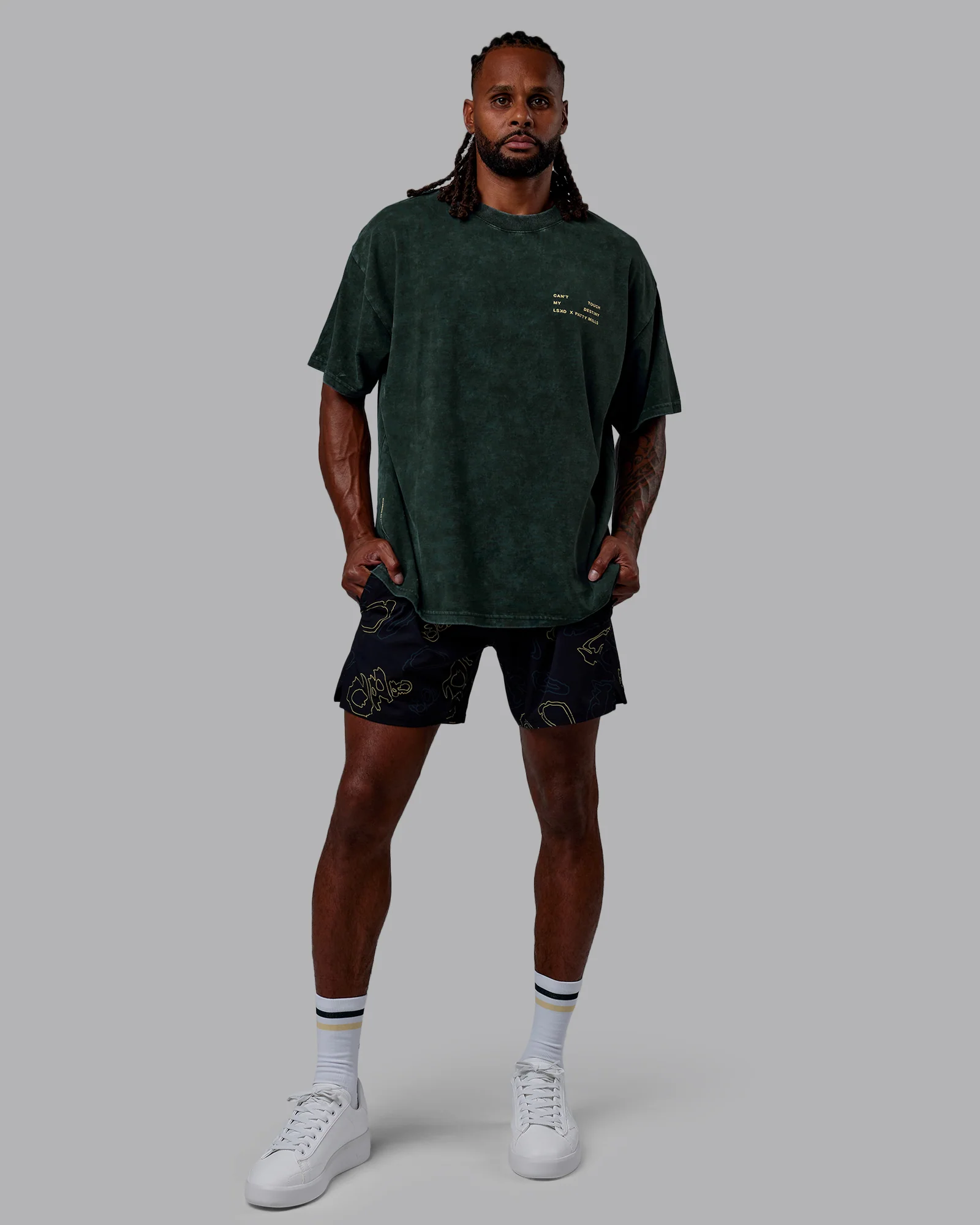 Patty Mills Challenger 6" Performance Short - Black-Vital Green