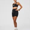 Galvanise Hype Graphic Sports Bra 2.0 - Black-Alloy