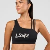 Galvanise Hype Graphic Sports Bra 2.0 - Black-Alloy