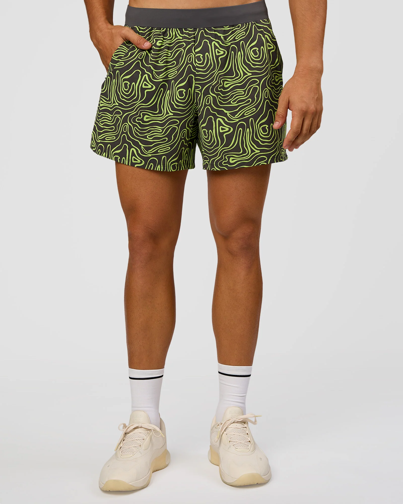 21303-friction-print-hyper-green-s-friction-print-hyper-green-s-variation-1.webp Functional Training 5" Short - Friction Print Hyper Green