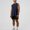 Cadence MicroMotion Muscle Tank - Future Navy-Alloy