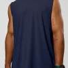 Cadence MicroMotion Muscle Tank - Future Navy-Alloy