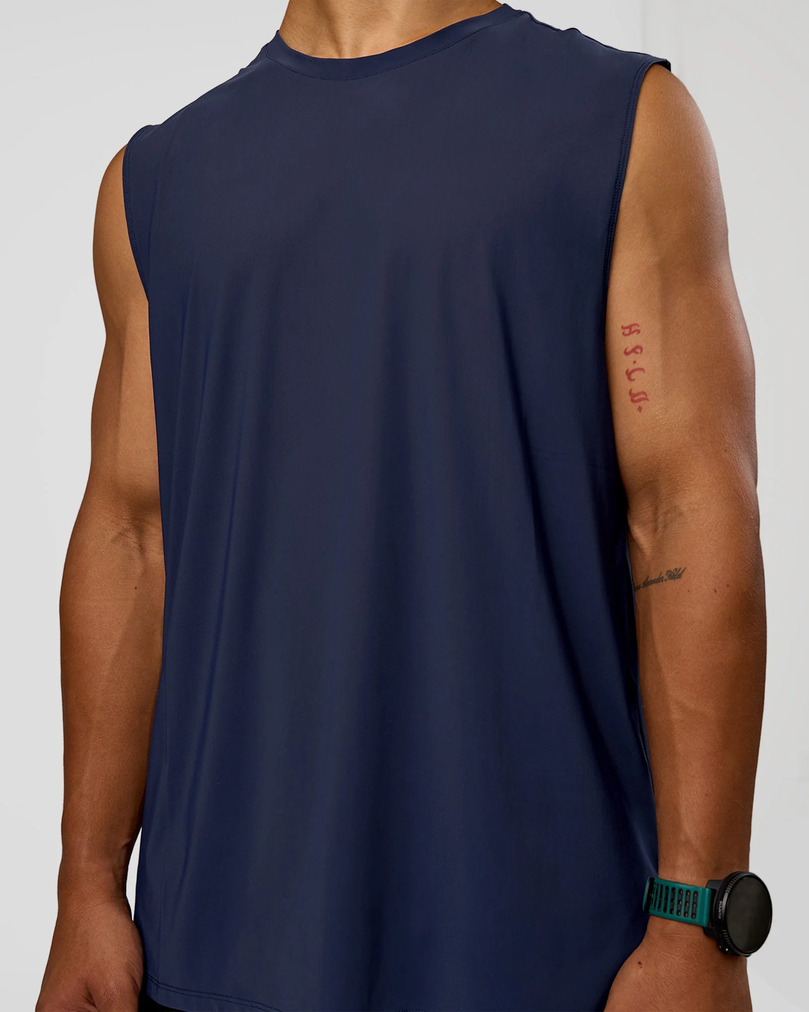 Cadence MicroMotion Muscle Tank - Future Navy-Alloy