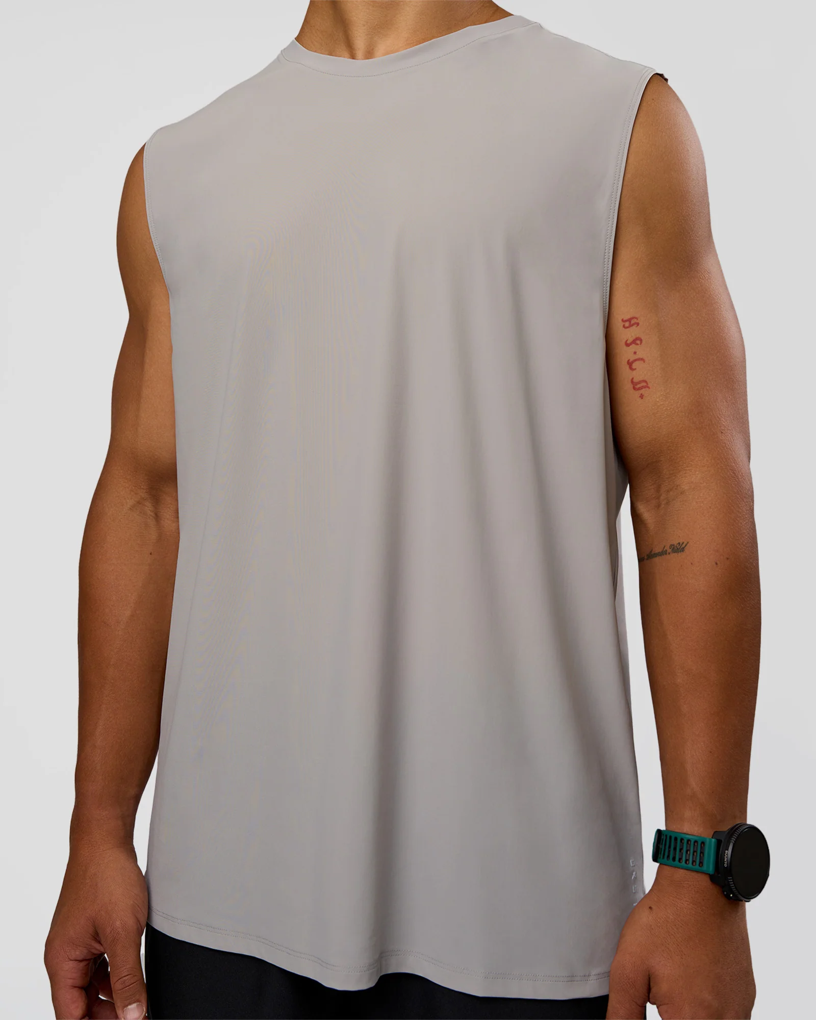 Cadence MicroMotion Muscle Tank - Alloy-Carbon Green