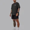 E.T.J FLXCotton Tee Oversize - Pirate Black-Pop Pink