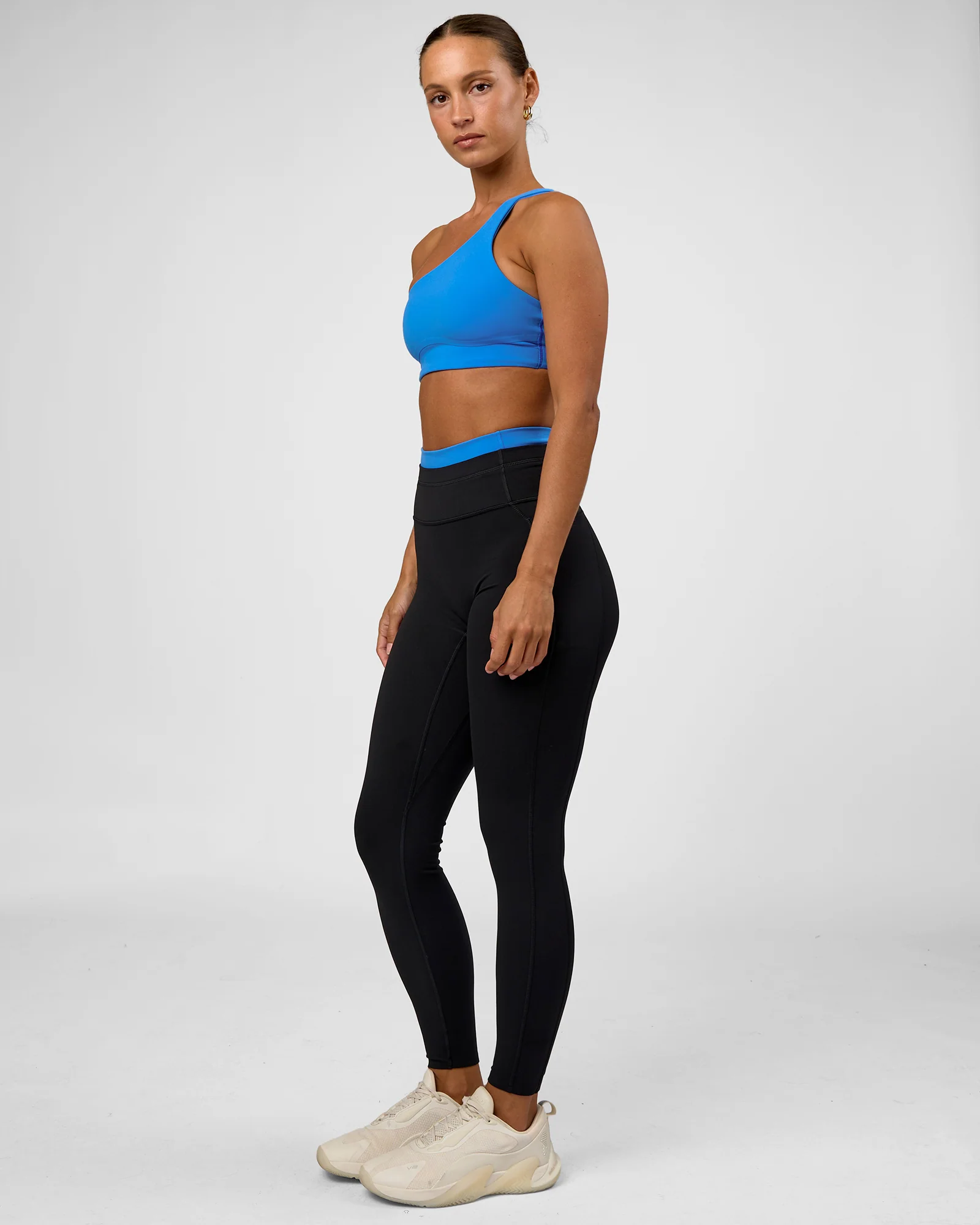 Liberate High-Rise Full Length Legging Pockets - Black-Palace Bluex