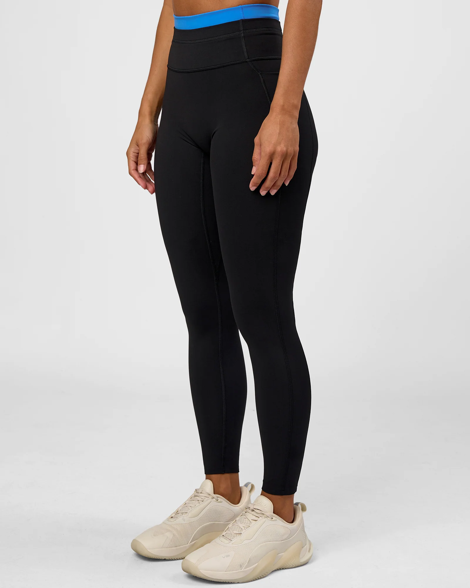 Liberate High-Rise Full Length Legging Pockets - Black-Palace Bluex