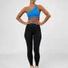 Liberate High-Rise Full Length Legging Pockets - Black-Palace Bluex