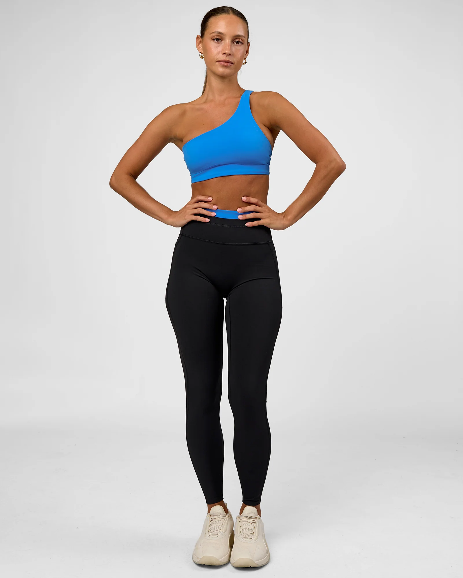 Liberate High-Rise Full Length Legging Pockets - Black-Palace Bluex