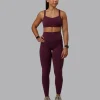 Elixir Ultra High-Rise Full Length Legging - Cherry Lacquer