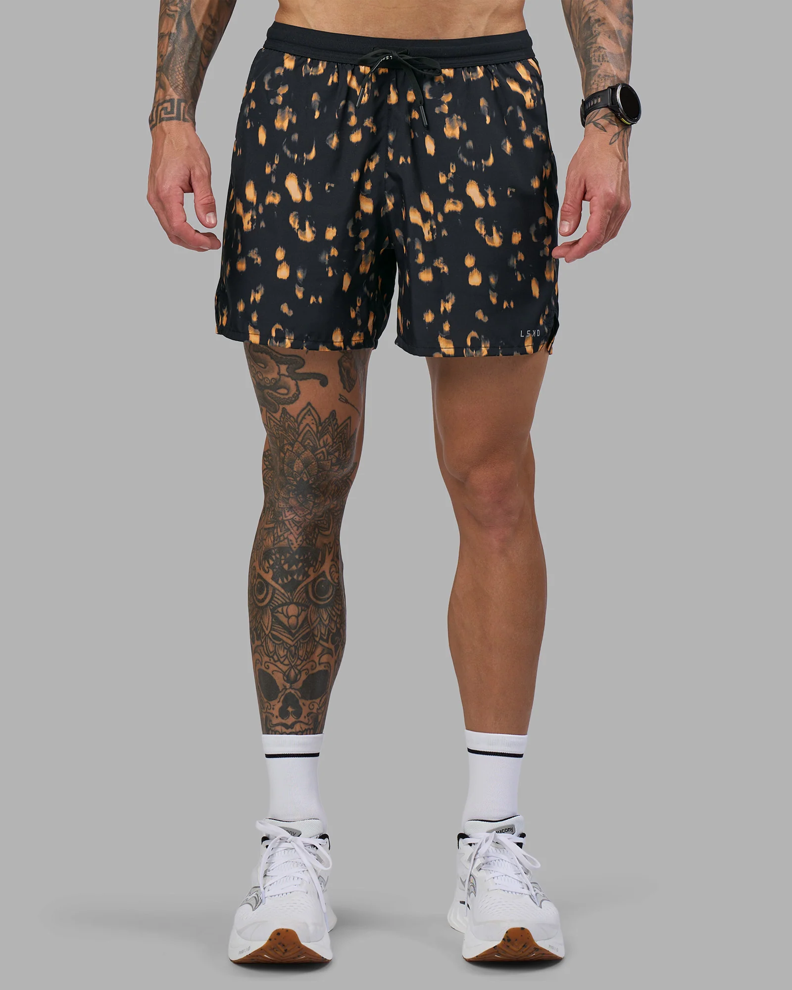 2215-pace-5-lined-running-short-markings-black-print-3.webp Pace 5" Lined Running Short - Markings Black Print