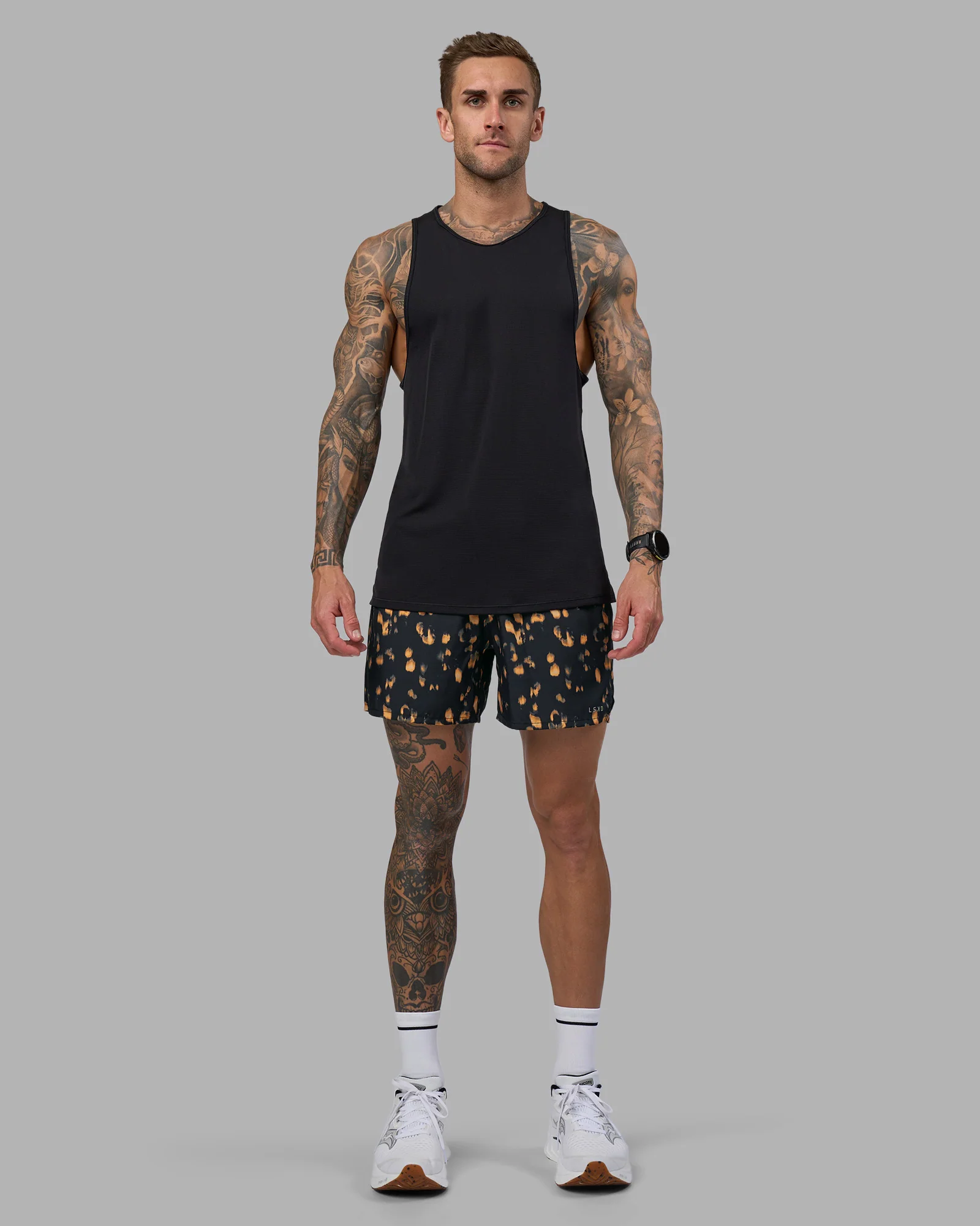 2215-pace-5-lined-running-short-markings-black-print-4.webp Pace 5" Lined Running Short - Markings Black Print