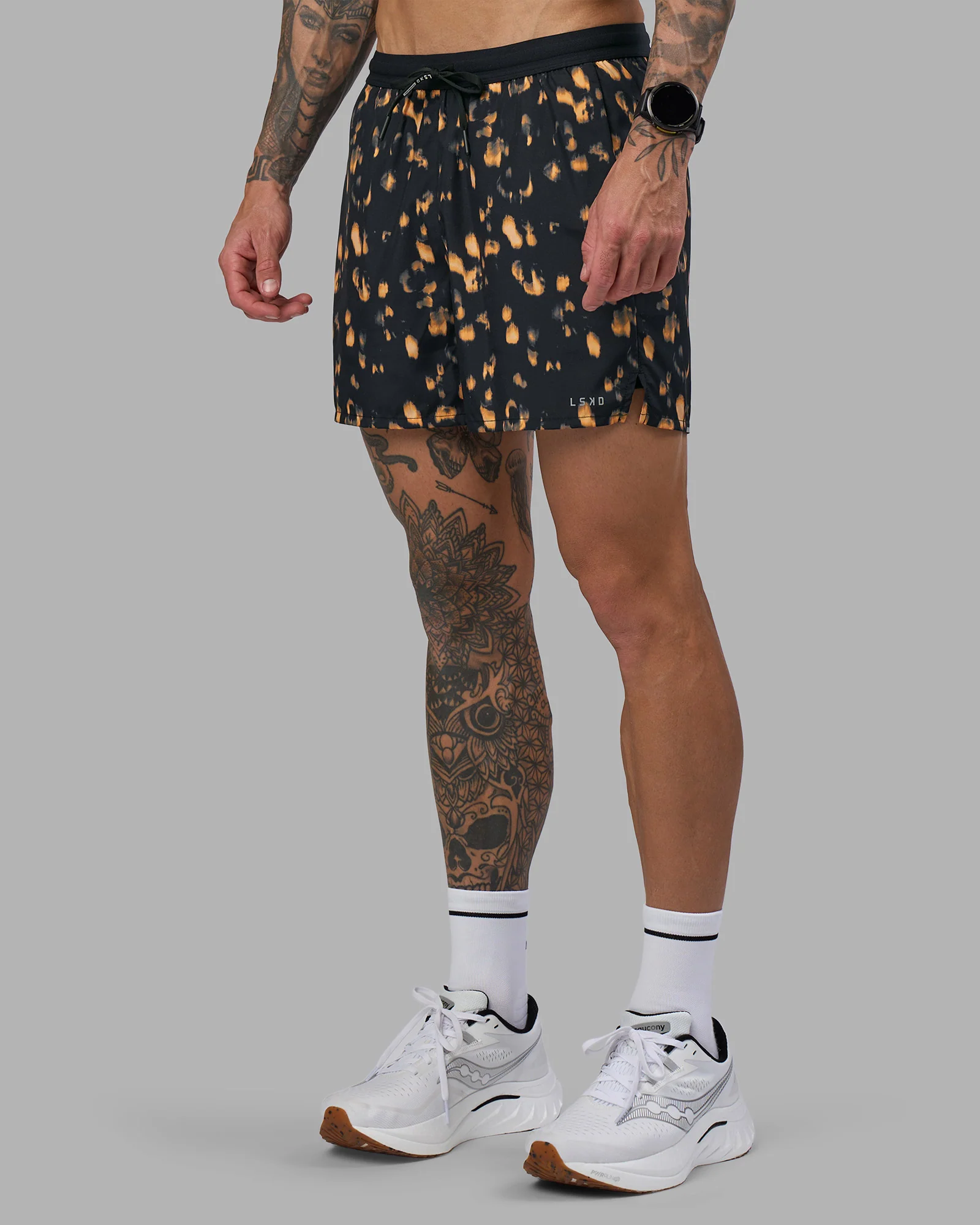 2215-pace-5-lined-running-short-markings-black-print-8.webp Pace 5" Lined Running Short - Markings Black Print