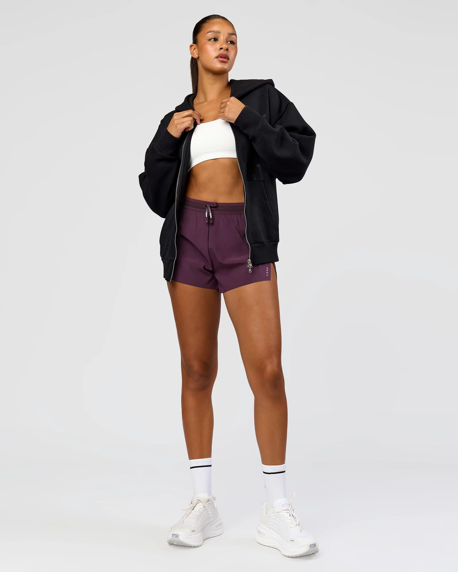 2223-shadow-mode-oversized-zip-through-hoodie-black-3.webp Shadow Mode Oversized Zip Through Hoodie - Black