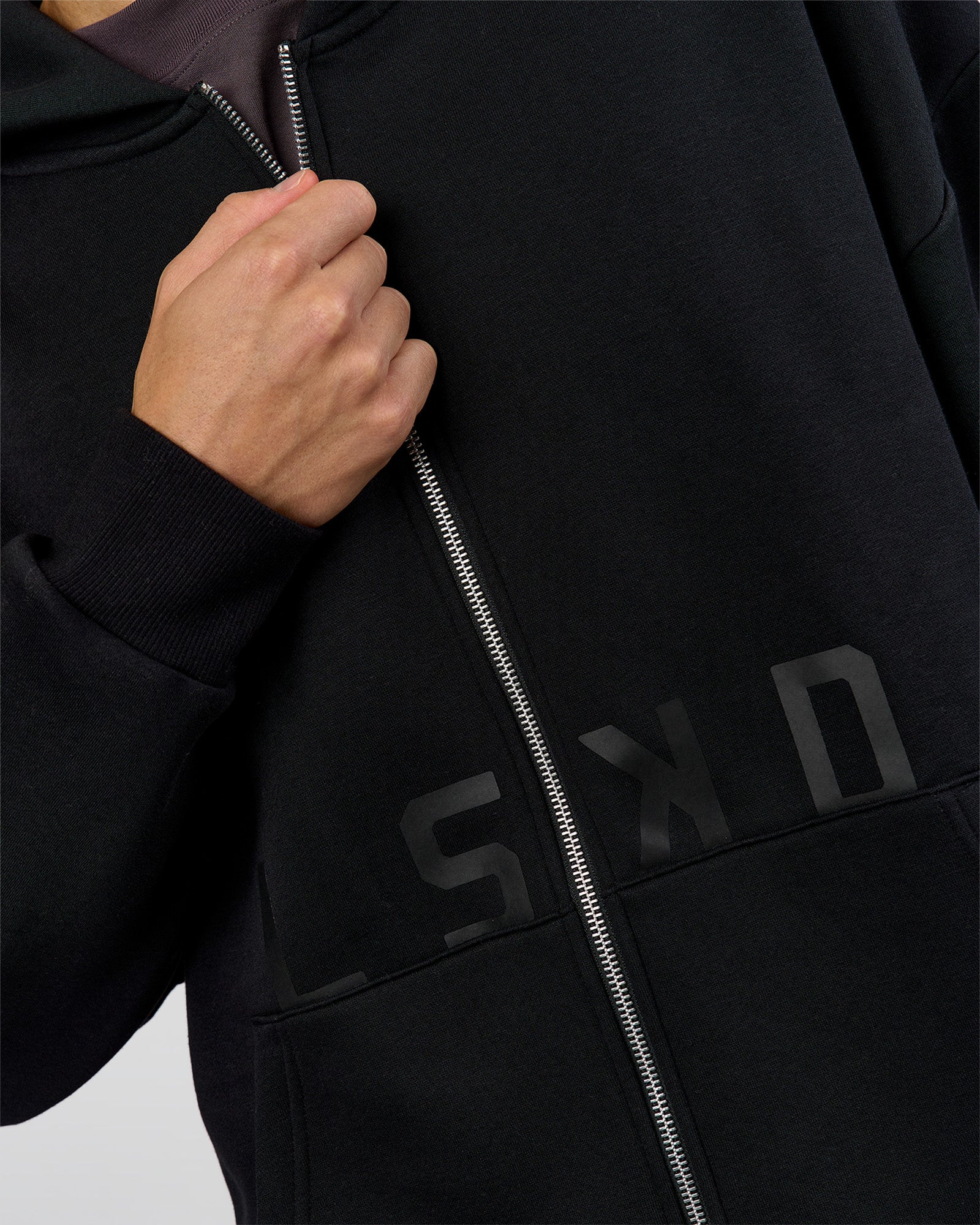 2223-shadow-mode-oversized-zip-through-hoodie-black-9.jpg Shadow Mode Oversized Zip Through Hoodie - Black