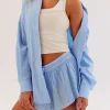 Go-To Oversized Shirt - Poplin Blue