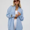 Go-To Oversized Shirt - Poplin Blue