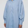 Go-To Oversized Shirt - Poplin Blue