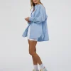 Go-To Oversized Shirt - Poplin Blue