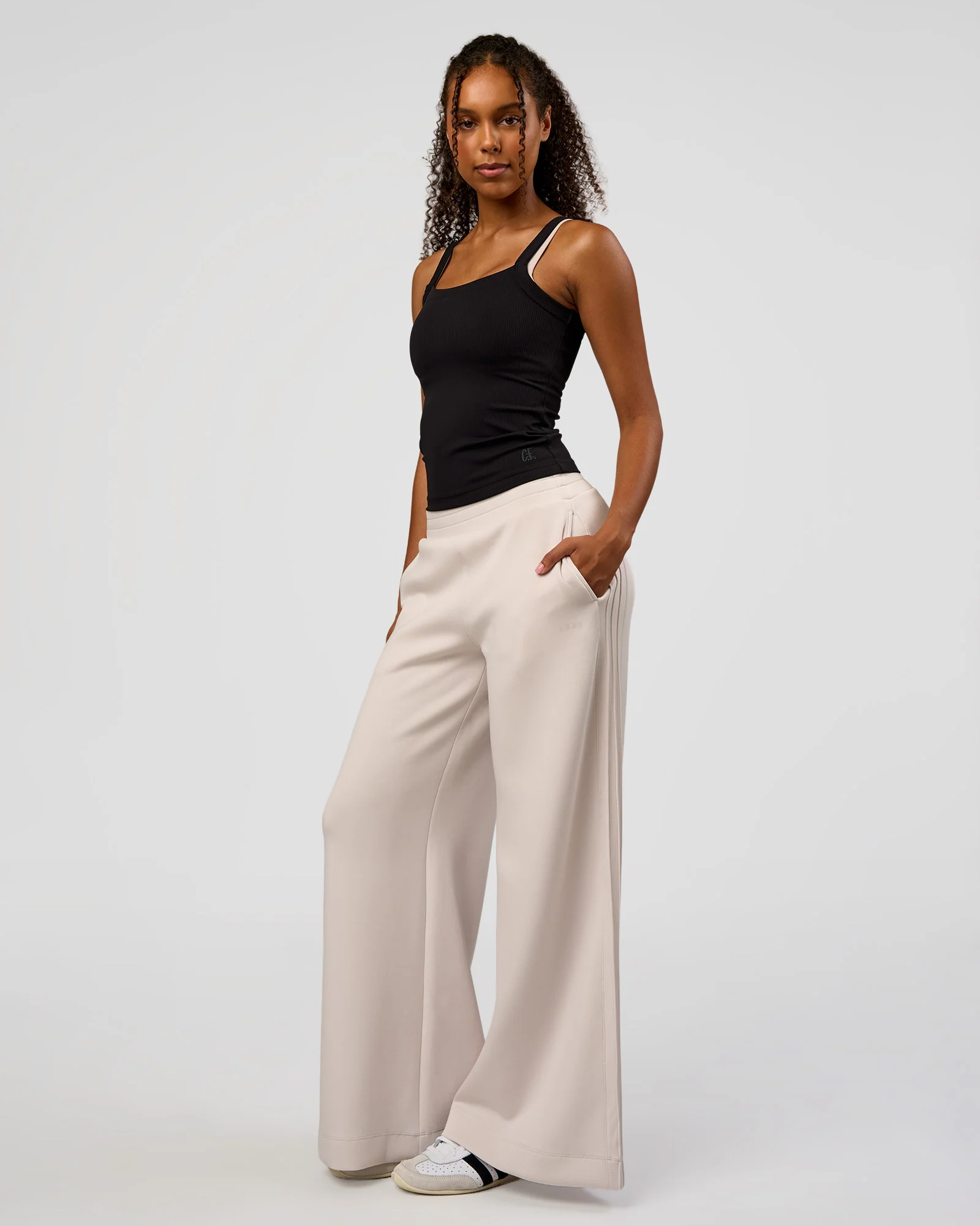 CF Move Through It Rib Tank - Black