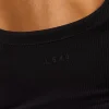 CF Move Through It Rib Tank - Black