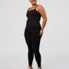 CF Move Through It Rib Tank - Black
