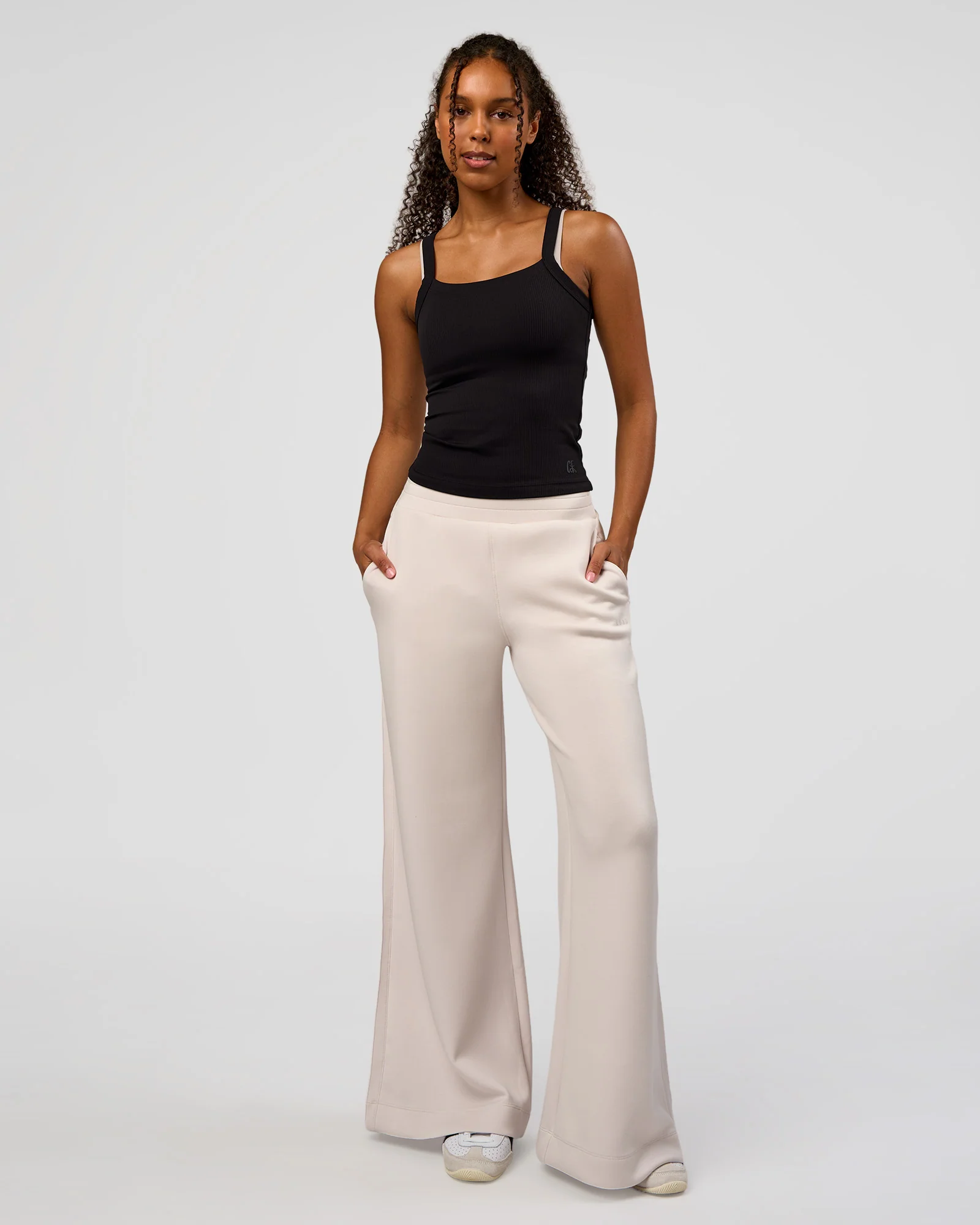 CF Move Through It Rib Tank - Black