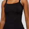 CF Move Through It Rib Tank - Black