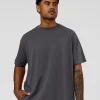 Memory In Motion Heavyweight Oversized Tee - Dark Storm Washed