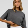 Memory In Motion Heavyweight Oversized Tee - Dark Storm Washed