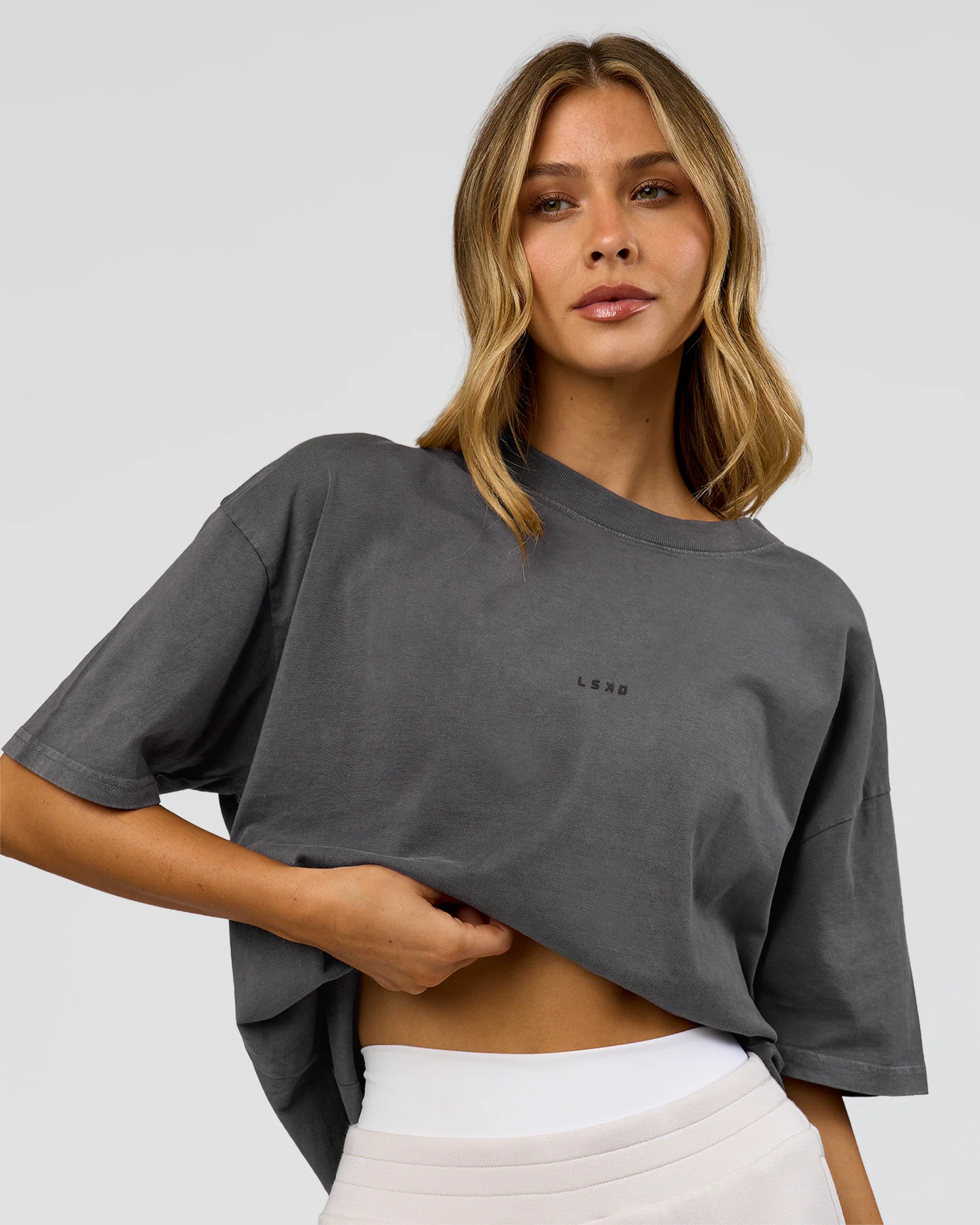 Memory In Motion Heavyweight Oversized Tee - Dark Storm Washed