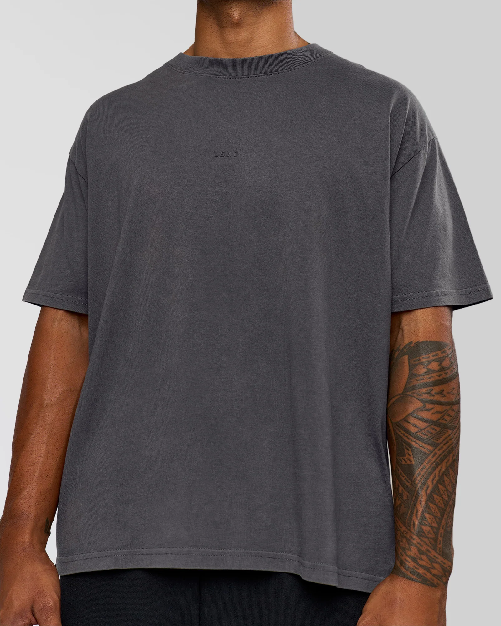 Memory In Motion Heavyweight Oversized Tee - Dark Storm Washed