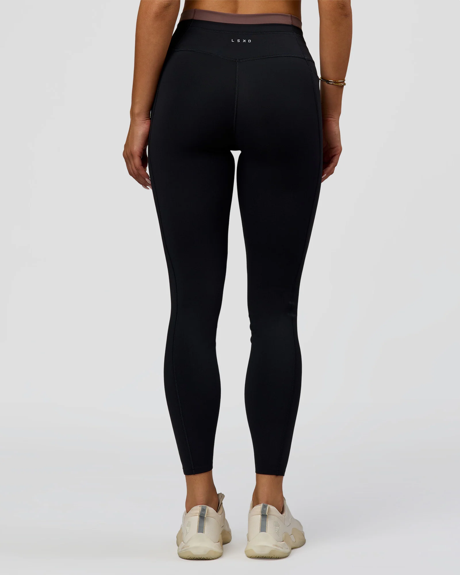 Liberate High-Rise Full Length Legging Pockets - Black-Cocoa Powder