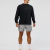 Move Fast Heavyweight Oversized Long Sleeve Tee - Black Washed