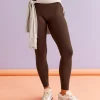 Elixir Ultra High-Rise Full Length Legging Pockets - Hot Chocolate