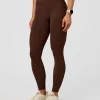 Elixir Ultra High-Rise Full Length Legging Pockets - Hot Chocolate