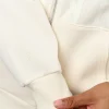 Shadow Mode Oversized Zip Through Hoodie - Off White