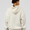 Shadow Mode Oversized Zip Through Hoodie - Off White