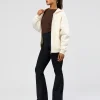 Shadow Mode Oversized Zip Through Hoodie - Off White
