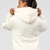 Shadow Mode Oversized Zip Through Hoodie - Off White