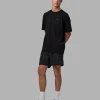 Pressure is a Privilege FLXCotton Oversized Tee - Black-Power Cobalt