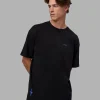 Pressure is a Privilege FLXCotton Oversized Tee - Black-Power Cobalt