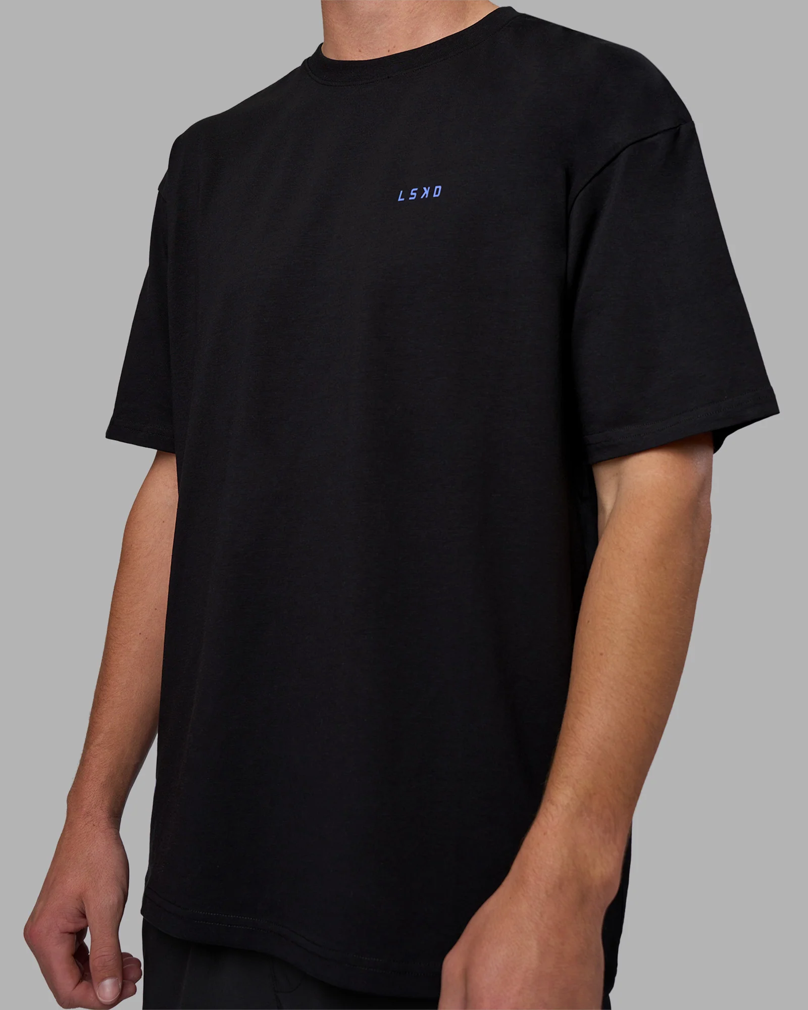 Pressure is a Privilege FLXCotton Oversized Tee - Black-Power Cobalt
