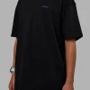 Pressure is a Privilege FLXCotton Oversized Tee - Black-Power Cobalt